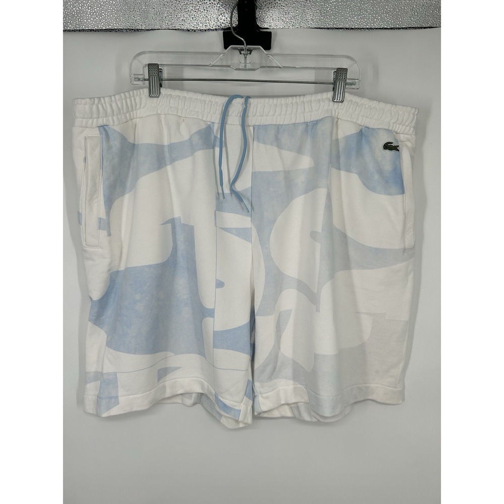 Lacoste 7" 7 Inch Inseam Sweat Shorts Fleece Regular Fit‎ Colorful Size 4XL